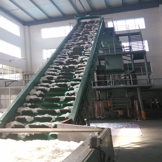RECYCLED POLYESTER STAPLE FIBER YARN MAKING MACHINE LINE PSF PRODUCTION